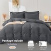 HYMOKEGE HYMOKEGE Dark Grey Duvet Cover Queen Size, Ultra Soft