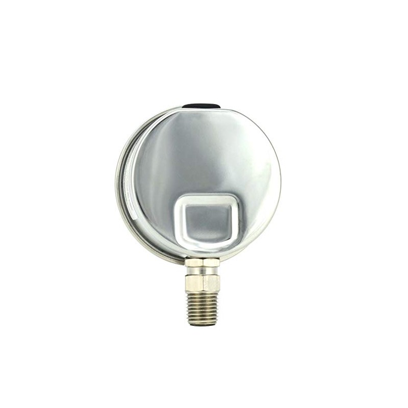 CARBO Instruments 2" Pressure Gauge, Stainless Steel Case, Chrome Plated