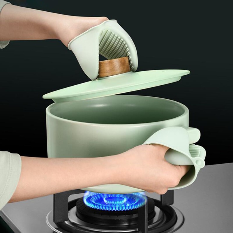 Cartoon Shark Shape Silicone Oven Mitts - Heat Resistant Cooking