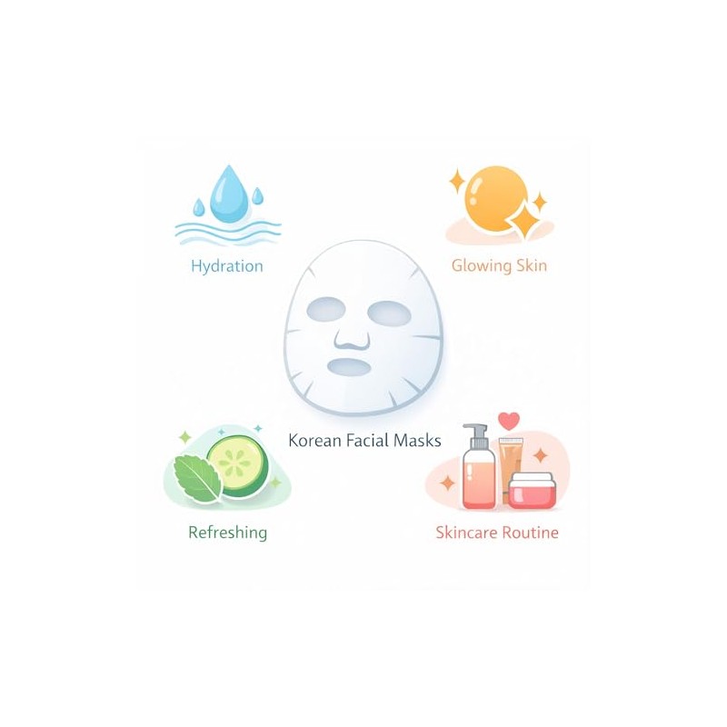 Pack de 20 Piezas Mascarillas Hidratantes con Extractos Naturales –