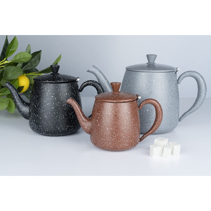 Café Olé PT-048BG Premium 48oz 1.35L Teapot Made of High-Quality