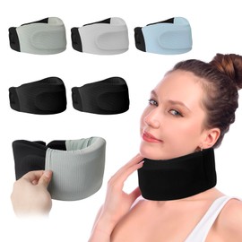 Monemey Soft Neck Brace Human Neck Support with 5 Lids for Neck Pain and Support, Anti Snoring Cervical Collar, Neck Brace Made of Soft Foam to Relieve the Cervical Spine