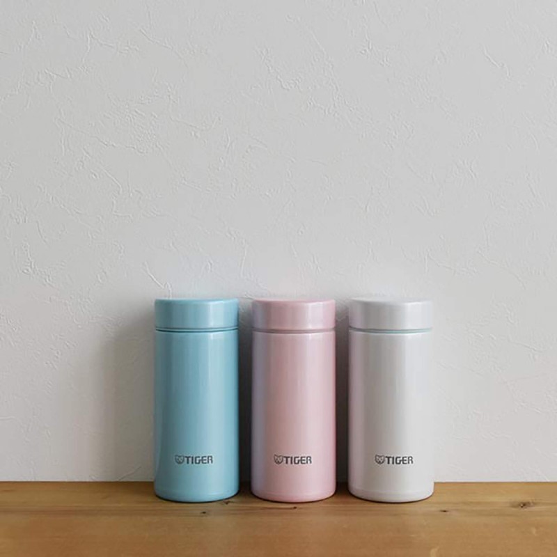 Tiger Thermos Bottle MMP-J021WL Mug Bottle, Cool White, 6.8 fl
