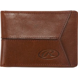 Rawlings | Men's Bifold Wallet Collection | Genuine Leather | Tan | Slim | Debossed Logo