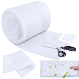 HunnmingRe 12 in x 25 ft Air Vent Filters Polyester Floor Vent Filter Cut to Fit Dust Control Replacement Air Filter Roll Material for HVAC Ac Heating RV's Mobile Homes Floor Registers