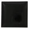 Leviton 2-Gang No Blank Wallplate, Midway Size, PJ23-E, Black