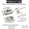 2Pcs Latch Indicating Lock,Latch Indicator Bolt,Privacy Partition Indicator Lock with