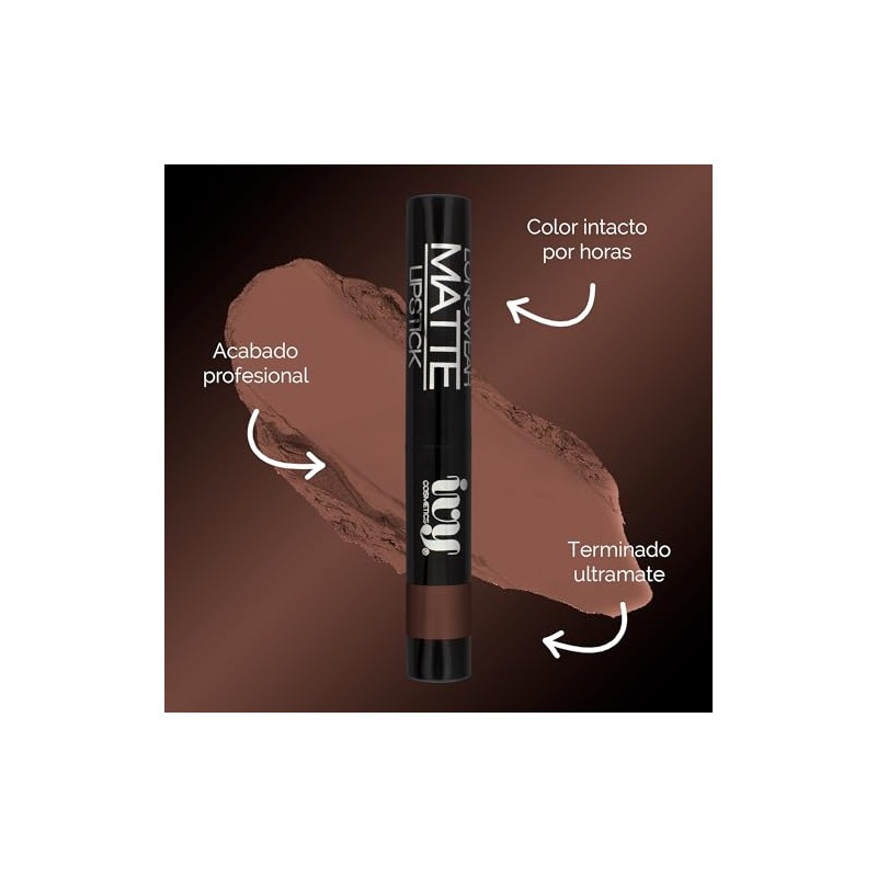 Kit de Labios Nude con Labial Líquido Italia Deluxe, Labial