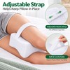 Memory Foam Knee Pillow for Side Sleepers – Adjustable Strap
