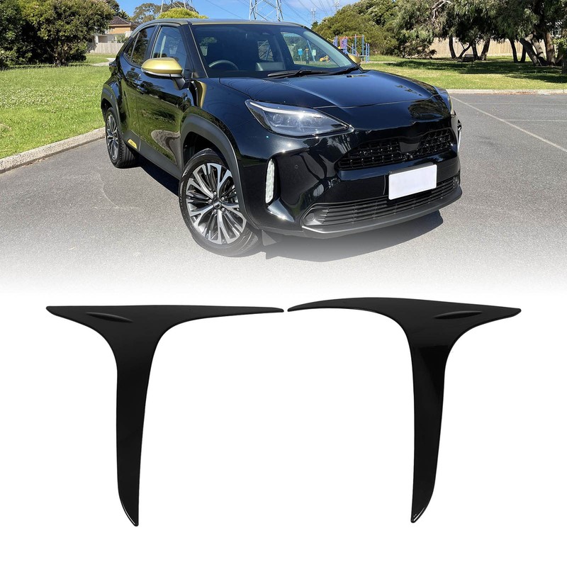 Fydun Fog Light Bezel Dustproof Light Black Frame Trim for