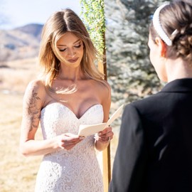 Awakened Creations Wedding Vow Books - 2x Vow Notebooks - 5.5"x 4.25" Pocket Sized Minimalist Vow Renewal Book with Gold Lettering Cover - Wedding Gift with Keepsake Box