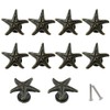 Sdjdhej Coastal Drawer Pulls, 10 Pcs Zinc Alloy Starfish Shape
