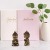 ledmomo Mini Buddha Statue Figurine, 2 Pieces Brass Figurine, Shakyamuni