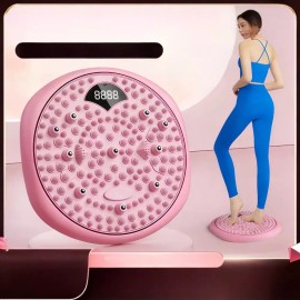 지압매트 트위스트 회전 퍼플 몸통운동 당지압 발바닥 Twist Rotation Purple Acupressure Mat for Body Exercise and Foot Reflexology [Pink Flagship 54x53]