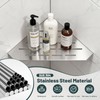 Greenspring 10" Corner Shower Shelf, Recessed Corner Shelves, 304 Stainless