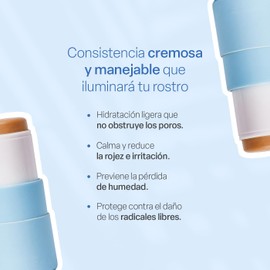 TEIA COSMETICOS, corrector de ojeras en barra hidratante de ingredientes naturales 7g (Tono medio)