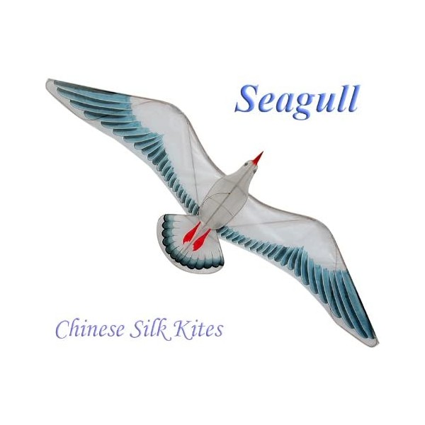 G’z Large Seagull Kite - Chinese Hand-Crafted Silk Kites