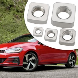 Be In Your Mind 50pcs 304 Stainless Steel Square Nuts M5 M6 M8 M10 M12 Nuts Assortment Kit for Civil Furniture Equipment Construction Electrical Appliances