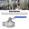 Ball Valve Female Male Thread 3/4in Stainless Steel Good Sealing