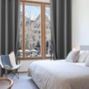 XWZO Blackout Curtains Shades Window Curtain Panels with Tiebacks- Noise