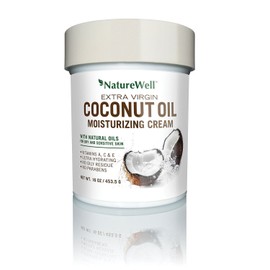 Naturewell Extra Virgin Coconut Oil Moisturizing Cream, 16 oz (Pack of 2)