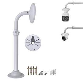 WiTi Security Camera Mount Bracket 6 inch Base,15.7inch-23.6 inch Extendable J-Pole Mount Bracket for CCTV IP Cameras, Adjustable Solid Metal Mounting Bracket for Camera System Outdoor and Indoor