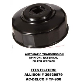 Automatic Transmission Filter Wrench/Tool | Fits Allison External Spin On | Removes Filters/Fits: ACDelco TF950 | Allison 29539579