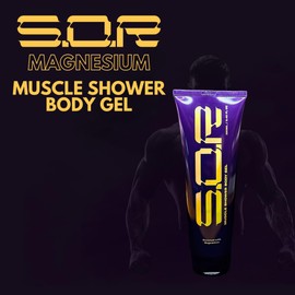 S.O.R Magnesium Muscle Recovery Shower Gel – Post-Workout Body Wash for Sore Muscles, Joint Pain & Deep Relaxation | Menthol & Essential Oils | Hydrating, Vegan & Natural, 250ml