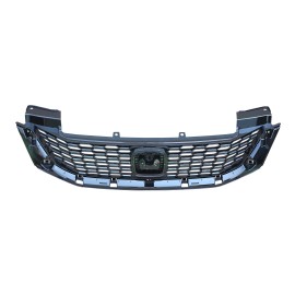 Unbranded For 2013 2014 2015 Honda Accord Coupe 2Dr Front Bumper Upper Glossy Black Grille
