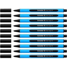 Schneider Schneider Slider Edge M Kugelschreiber (Strichstärke: M, dokumentenecht, Dreikant-Stift) 10er Packung schwarz