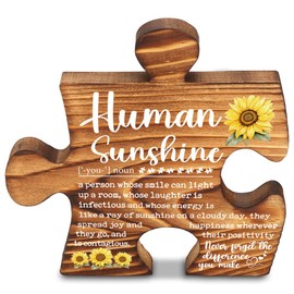 Appreciation gifts for Mentor Teacher Counselors, Encouragement Gift for Work Friends Coworker Employee Sisters, Wooden Farmhouse Sunflower Inspirational Decorative Signs & Plaques-LMP01