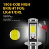 AUXLIGHT H3 LED Fog Light Bulbs 6000K Xenon White, Super