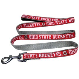 Pets First Collegiate Pet Accessories, Dog Leash, Ohio State Buckeyes, Medium