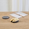 Restaurantware Round Slate Platter 10 Count 3.9 x 3.9 Inch