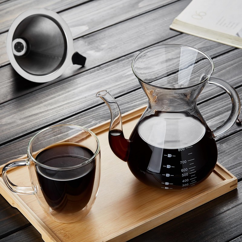 Unbreakable - Pour Over Coffee Maker with Double Stainless Filter