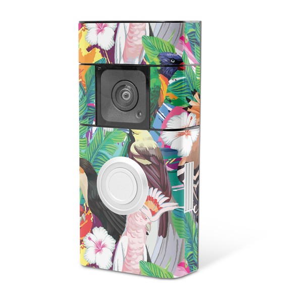 MightySkins Skin Compatible with Ring Video Doorbell Plus - Tropical