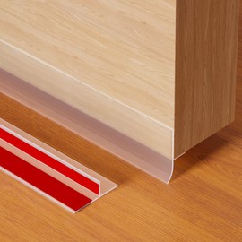 Silicone Seal Strip, E-PRONSE 2024 New T Shape Double-sided Strong Adhesive Clear Weather Stripping Door Seal Strip for Door & Windows 19.7FT (Width:35mm)