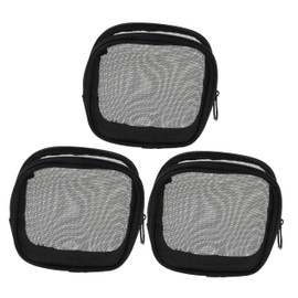 Gatuida Portable Mesh Makeup Bag with Zipper Breathable Toiletry Organizer for Travel Gym and Home Use Versatile Cosmetic Pouch for Skincare and Accessories