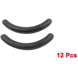 24 Pcs Black Rubber Makeup Tool Eyelash Curler Replacement Pads,Eyelash Curler Refill for Lady Universal Eyelash Curler Eyeliner Brushes Eye