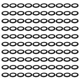 YIXISI 100 PCS 10.2x15x1 mm Door Hinge Mounting Rings, Plastic Door Hinge Washers, Room Doors Washers, for Room Doors Hinges, Black Nylon