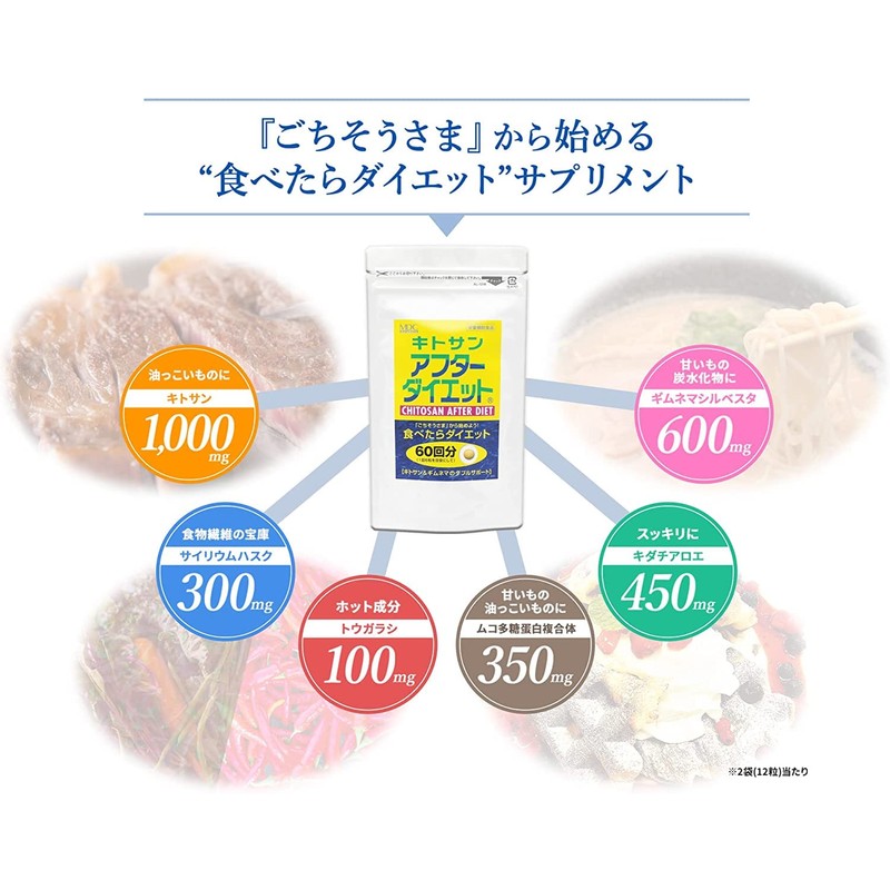 MDC Metabolic Chitosan After Diet (360 Tablets x 2 Bags),