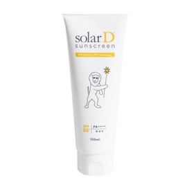 Solar D Sunscreen, 3.4 fl oz (100 ml), Lion, Sunscreen, SPF50+ PA++++, For Babies, Children, Face, Body, Waterproof, Vitamin D