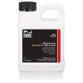 MORE Premium Quartz Sealer - Water-Based Surface Sealer - For Indoor & Outdoor Quartzite Counters, Floors, Walls, Furniture - Protects Against Oil, Water-Based Stains - Unscented - Pint (16 oz)