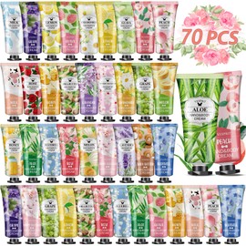 70 Pack Hand Cream Gifts Set For Women, Bulk Hand Lotion Travel Size for Dry Cracked Hands, Mini Hand Lotion for Teacher Appreciation Gifts, Bridesmaid Gifts, Mother's Day Gifts and Thank You Gifts