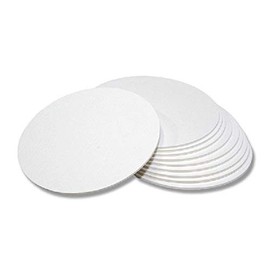 Coasters White 90 Round DCP 0.08 inches (2.0 mm), 100 Sheets /63-1354-33