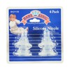 Baby King 4-pack Silicone Nipples - One Color, One Size