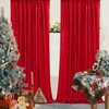 B-COOL Red Sequin Backdrop Curtain 2 Panels 2ftx8ft Shiny Christmas