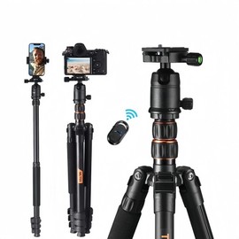 81 Inch DSLR Camera Tripod with 360 Panorama Ball Head for Travel and Shooting