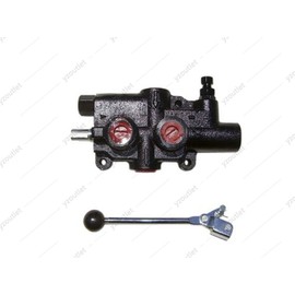 Queenmew Log Splitter Valve, 1/2" Work Port, Globe Valve, Metal, Cast Iron Body, VALVE, Gray
