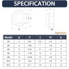 DIN985 Hex Nuts M5-60 Pieces, Czkonore Stainless Steel (A2/V2A) Locking